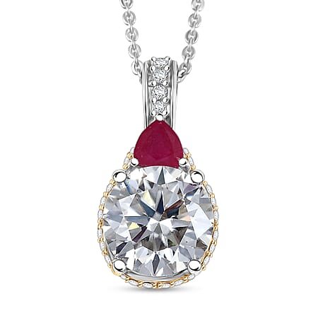 Moissanite & Niassa Ruby - Product card gallery slide 1 (10176662470969)