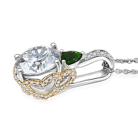 Moissanite & Chrome Diopside - Product card gallery slide 4 (10176662470969)