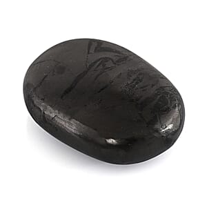 Shungite Beaded Stretch Bracelet and Palm Stone