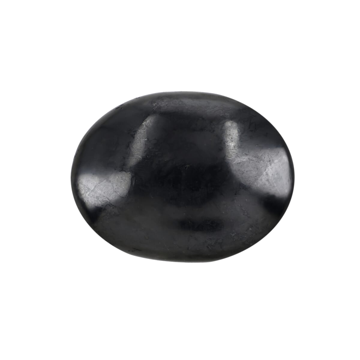 Shungite Beaded Stretch Bracelet and Palm Stone image number 4