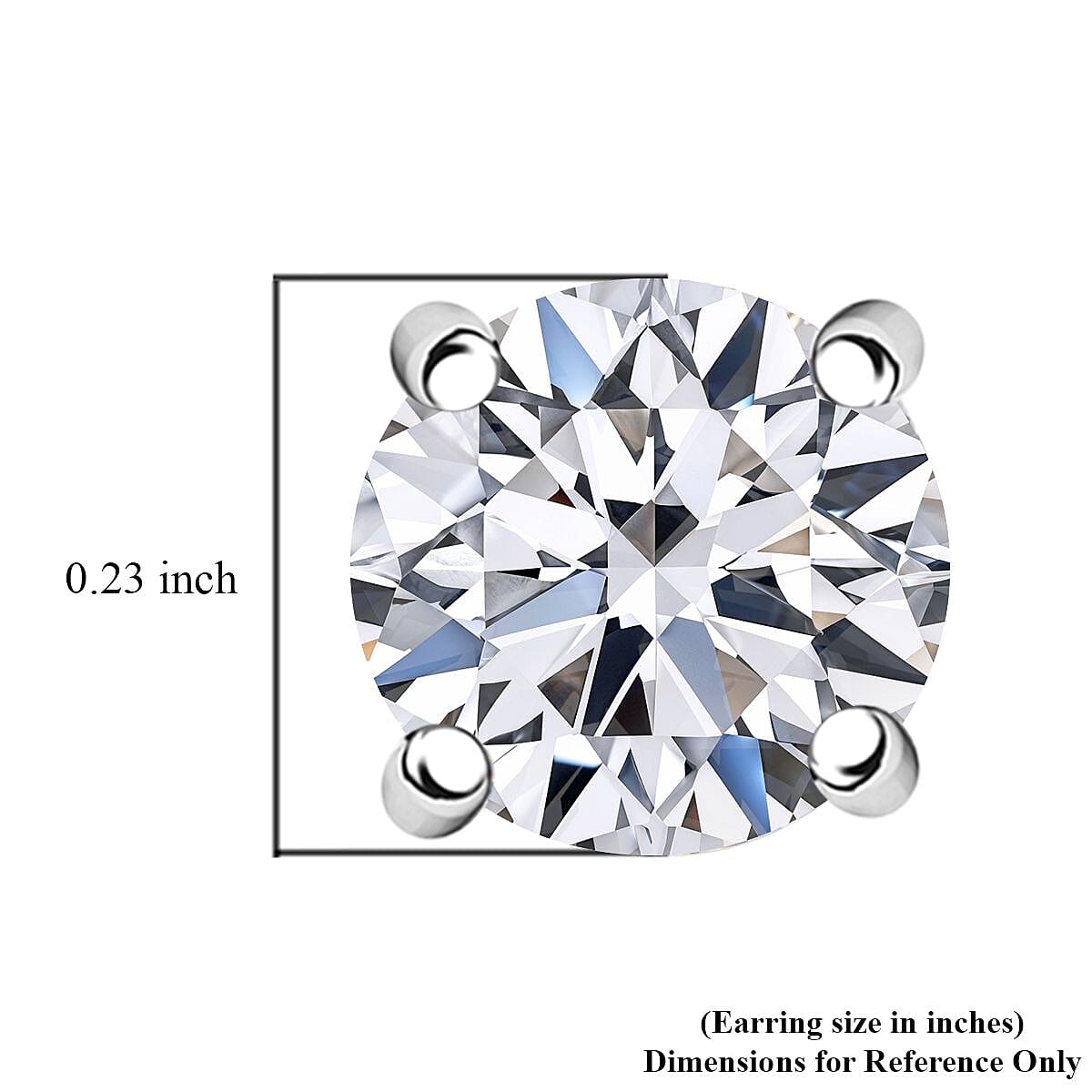 Set of 3, 14K White and Yellow Gold Luxuriant Lab Grown Diamond (G, SI1) Solitaire Stud Earrings 3.00 ctw (Del. In 10-12 Days) image number 4