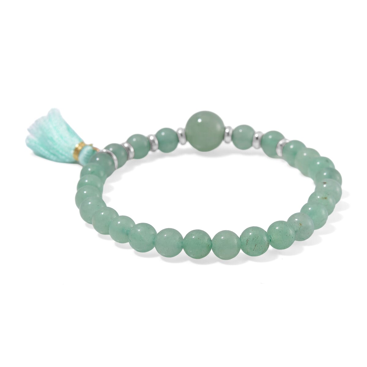 Set of 4 - Multi Gemstone 312.00 ctw Bracelet in Silvertone (6.5-7In)  image number 8