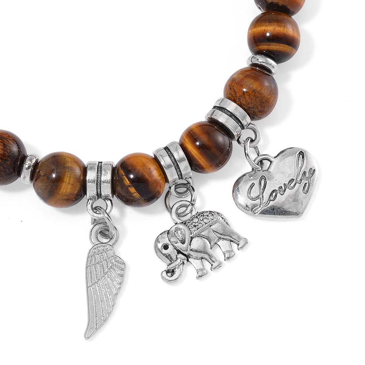 Set of 4 - Multi Gemstone 245.00 ctw Bracelet in Silvertone (6.5-7In)  image number 5