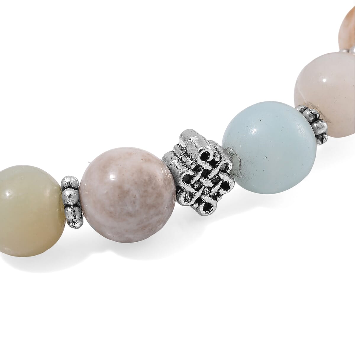 Set of 4 - Multi Gemstone 245.00 ctw Bracelet in Silvertone (6.5-7In)  image number 9
