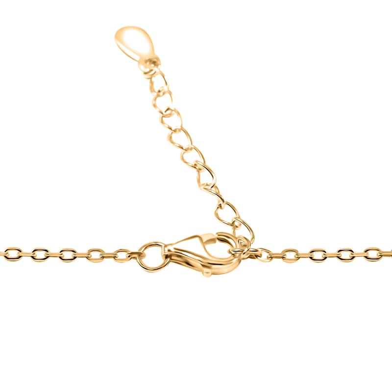 Butterscotch Amber Pendant Necklace in 14K Yellow Gold Over Sterling Silver 16 Inches