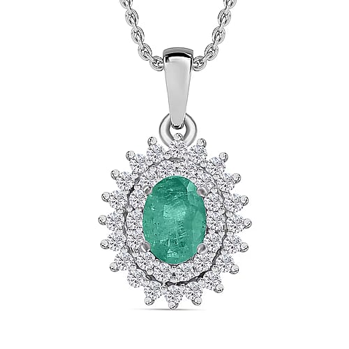 Kagem Zambian Emerald / 14K White Gold - Product card gallery slide 1 (9432736596223)