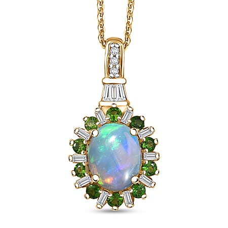 Ethiopian Welo Opal & Chrome Diopside - Product card gallery slide 1 (10176666960185)