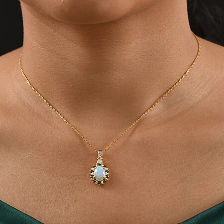 Ethiopian Welo Opal & Chrome Diopside - Product card gallery slide 3 (10176666960185)