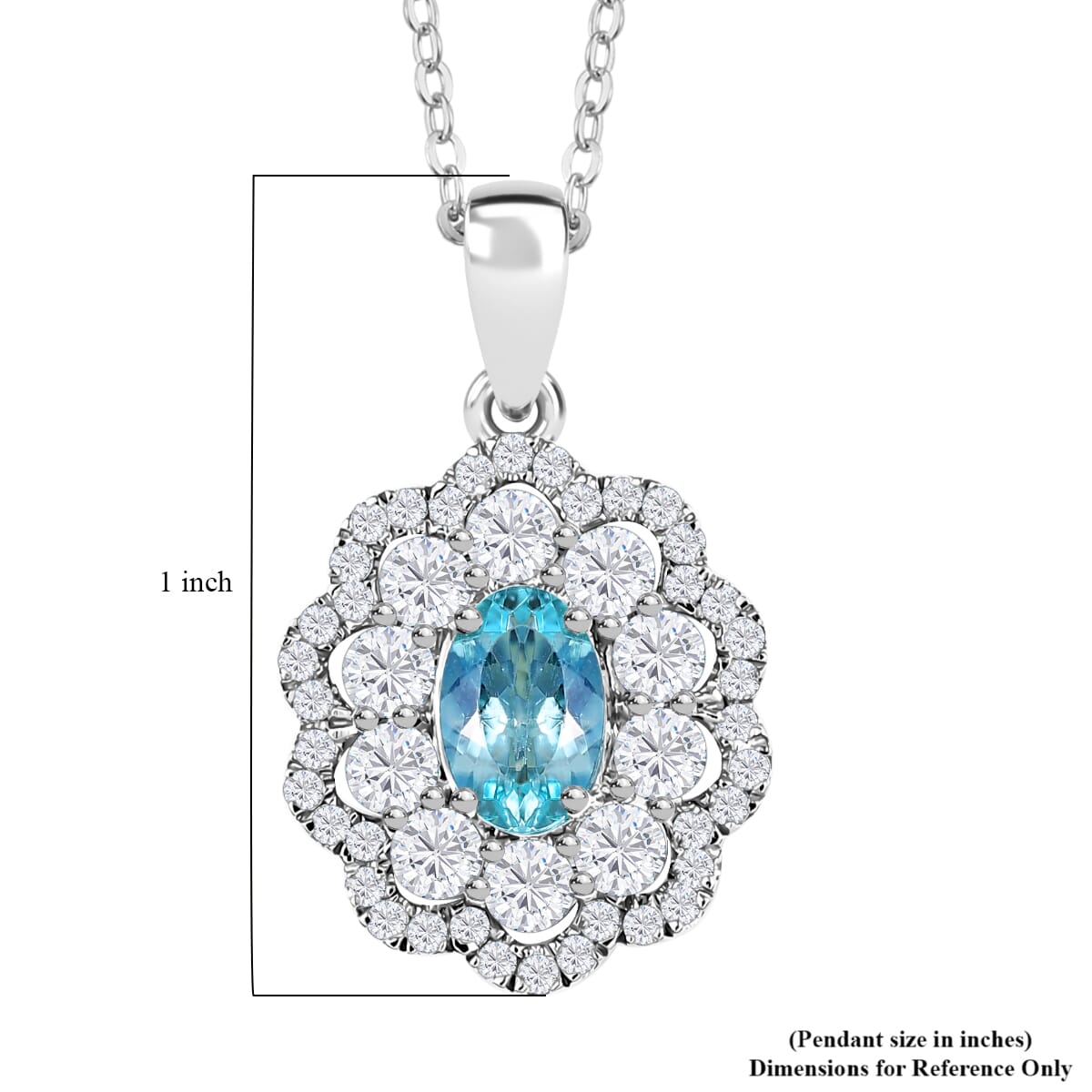 Certified & Appraised Rhapsody AAAA Paraiba Tourmaline and E-F VS2 Diamond 2.00 ctw Pendant Necklace in 950 Platinum 5.78 Grams 20 Inches (Del. in 10-12 Days)  image number 6