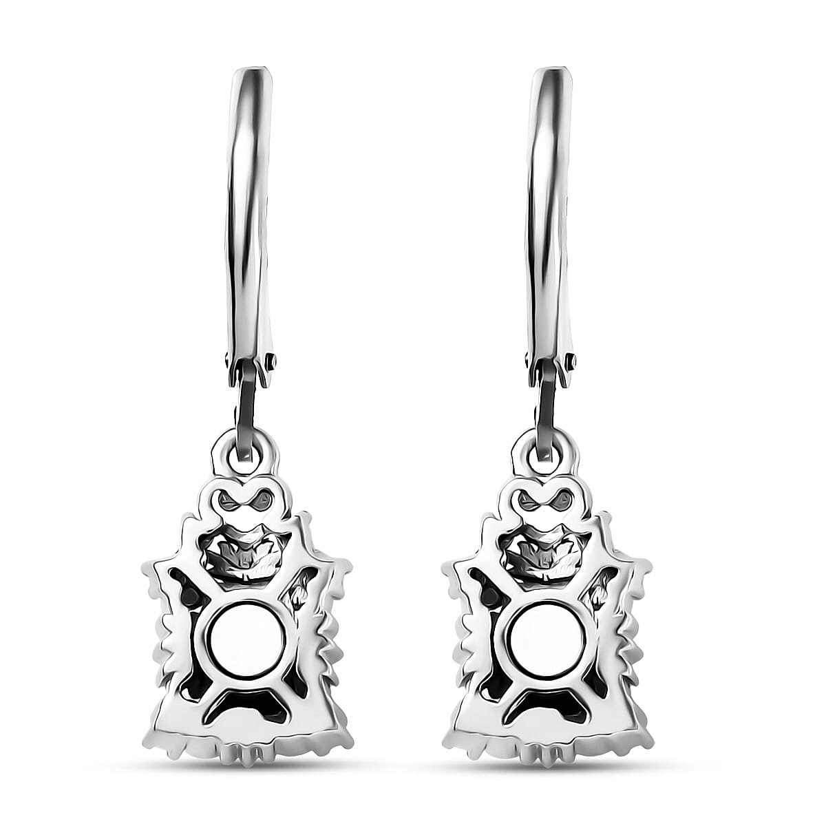 EverTrue Elite Shungite, Thai Black Spinel Ring (Size 5.0), Pendant without Chain and Lever Back Earrings in 14K YG and Platinum Over Copper 3.30 ctw image number 2