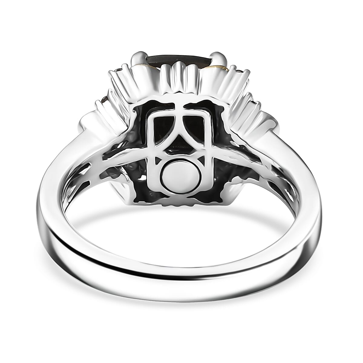 EverTrue Elite Shungite, Thai Black Spinel Ring (Size 7.0), Pendant without Chain and Lever Back Earrings in Platinum Over Copper 3.30 ctw image number 5