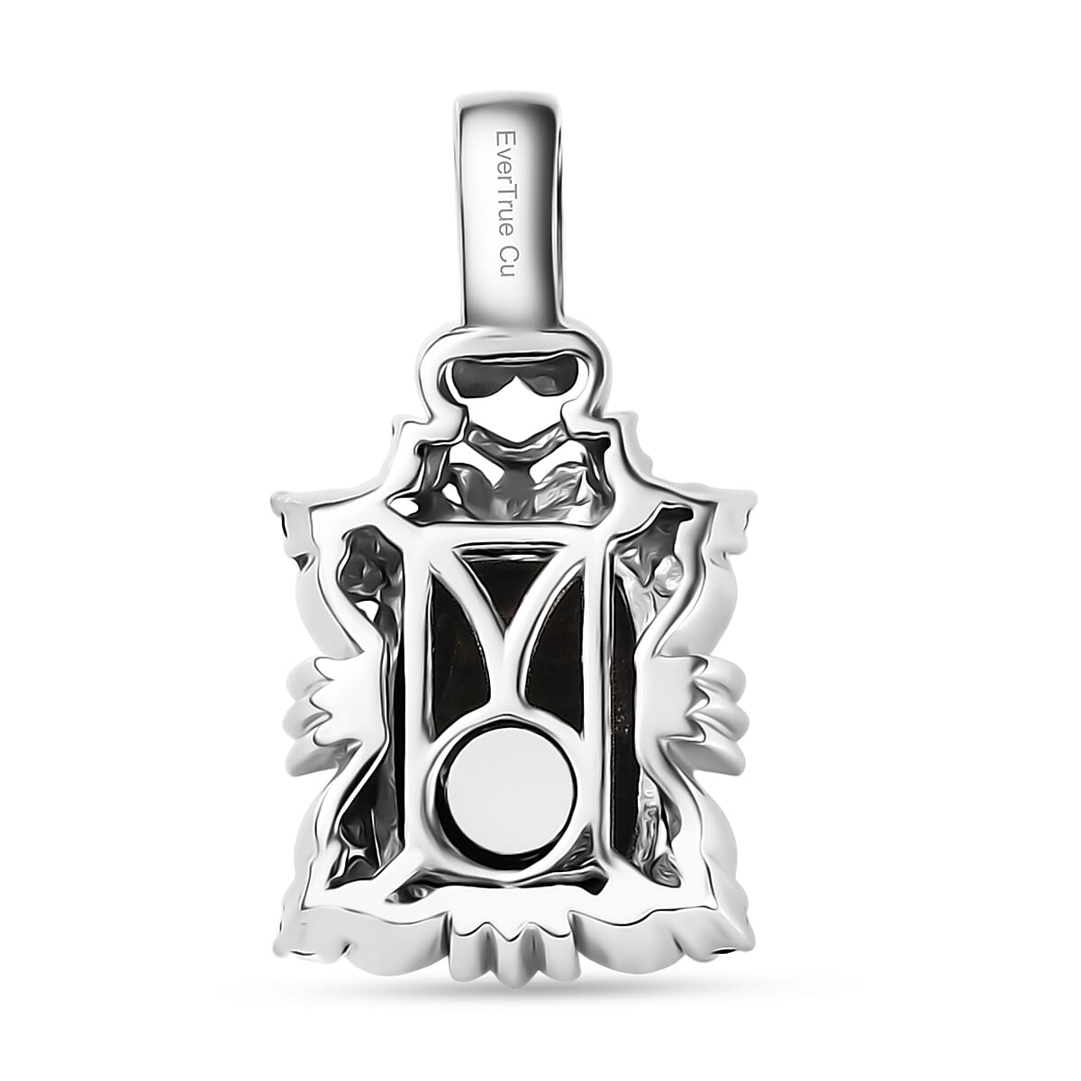 EverTrue Elite Shungite, Thai Black Spinel Ring (Size 9.0), Pendant without Chain and Lever Back Earrings in Platinum Over Copper 3.30 ctw image number 8