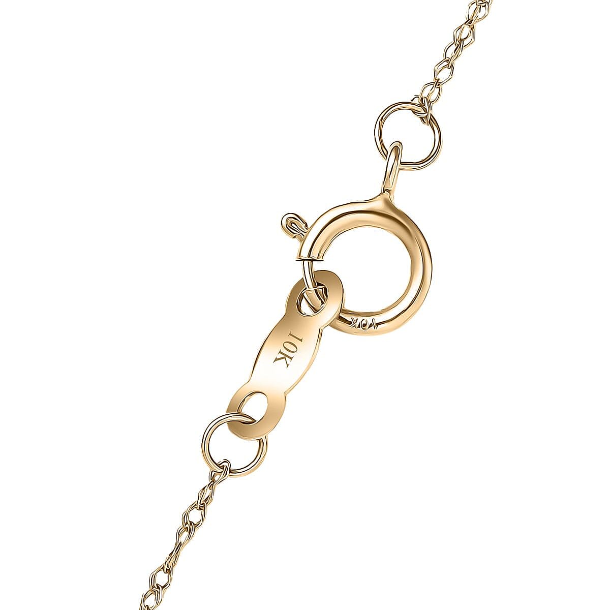Mirage Collection Cross Pendant Necklace in 10K Yellow Gold 18 Inches 1.7 Grams