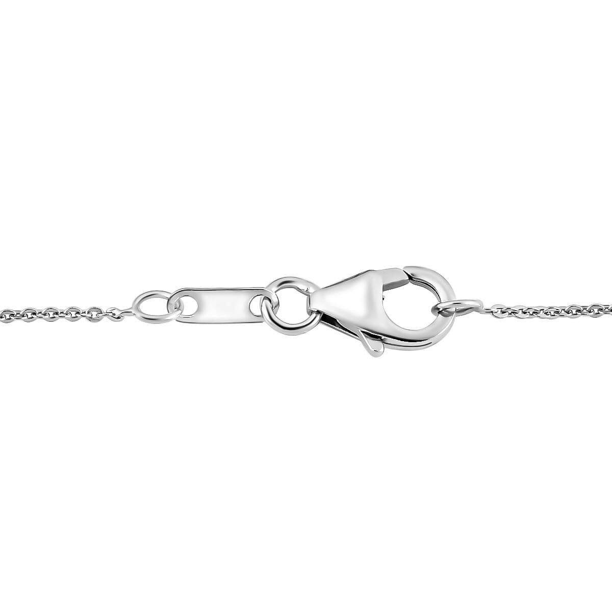 D'Joy Premium Ouro Fino Rubellite and White Zircon 2.40 ctw Art Deco Pendant Necklace in Rhodium Over Sterling Silver 20 Inches image number 5