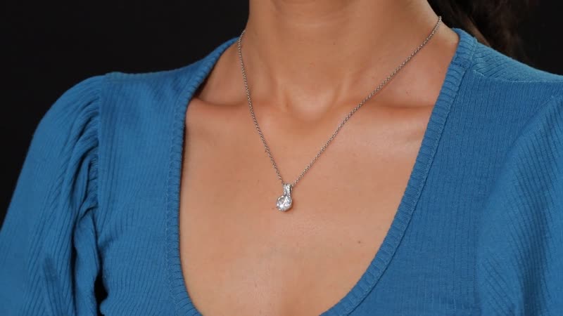 Golconda Topaz Star Brilliance 3.40 ctw Pendant in Platinum Over Sterling Silver with Stainless Steel Necklace 20 Inches