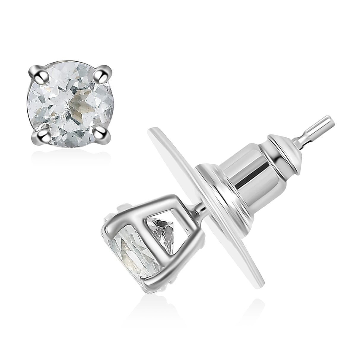 Golconda Topaz 3.30 ctw Minimalist Earrings, Ring (Size 5.0) and Pendant in Platinum Over Sterling Silver with Stainless Steel Necklace 20 Inches