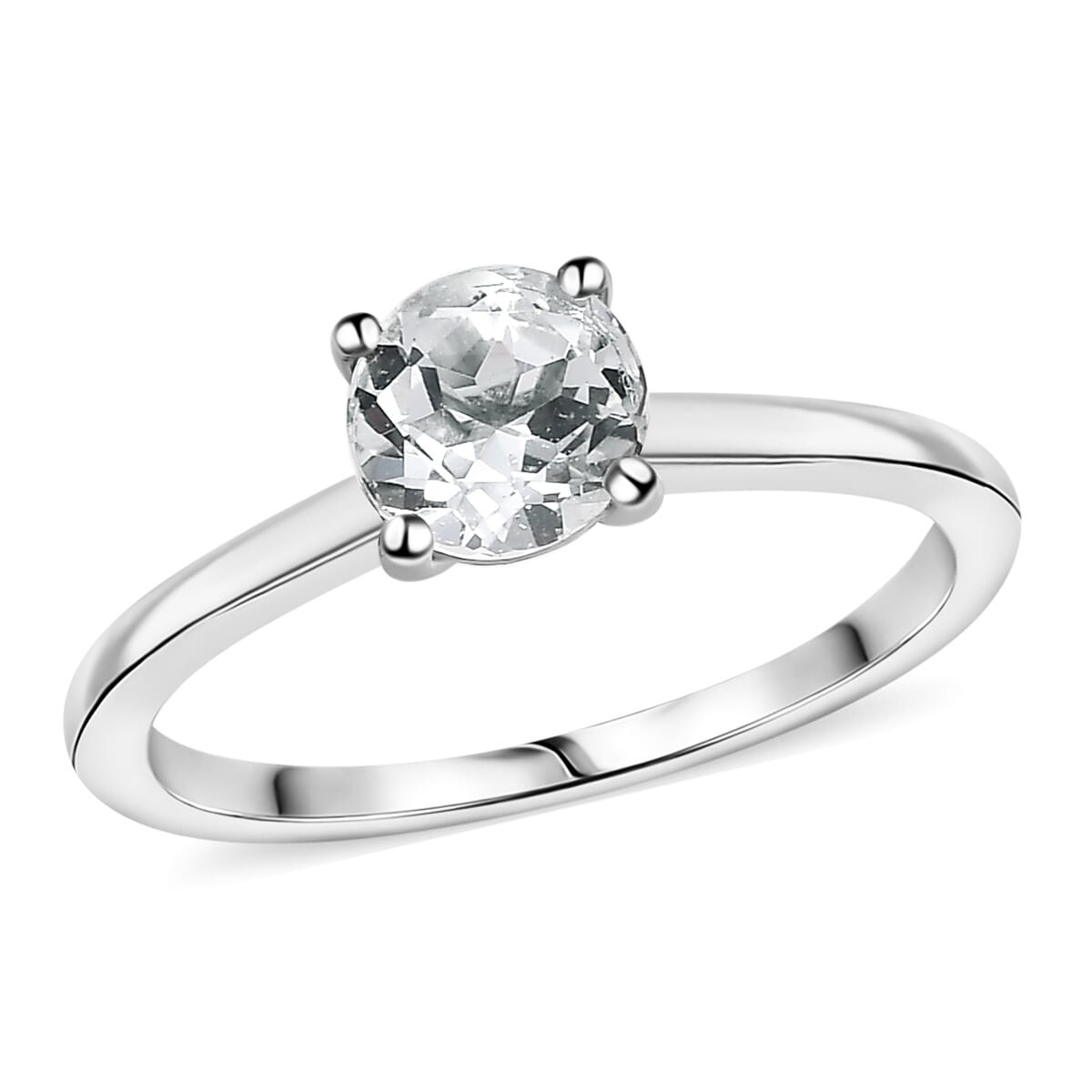 Golconda White Topaz Earrings, Ring (Size 7.0) and Pendant in Platinum Over Sterling Silver with Stainless Steel Necklace (20 Inches) 3.30 ctw image number 2