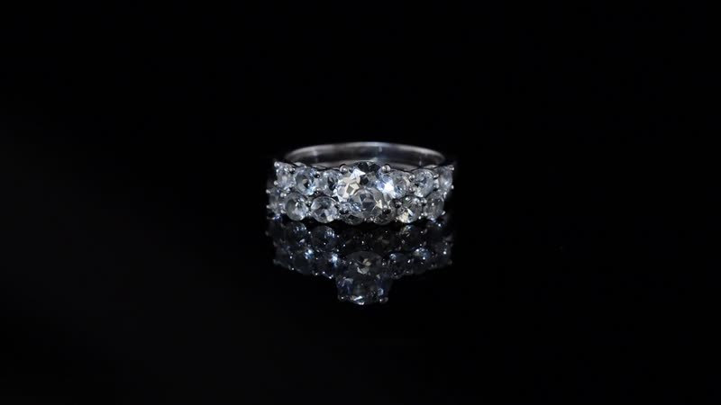 Set of 2 - Golconda Topaz Stackable Ring (Size 5.0) in Platinum Over Sterling Silver 2.75 ctw