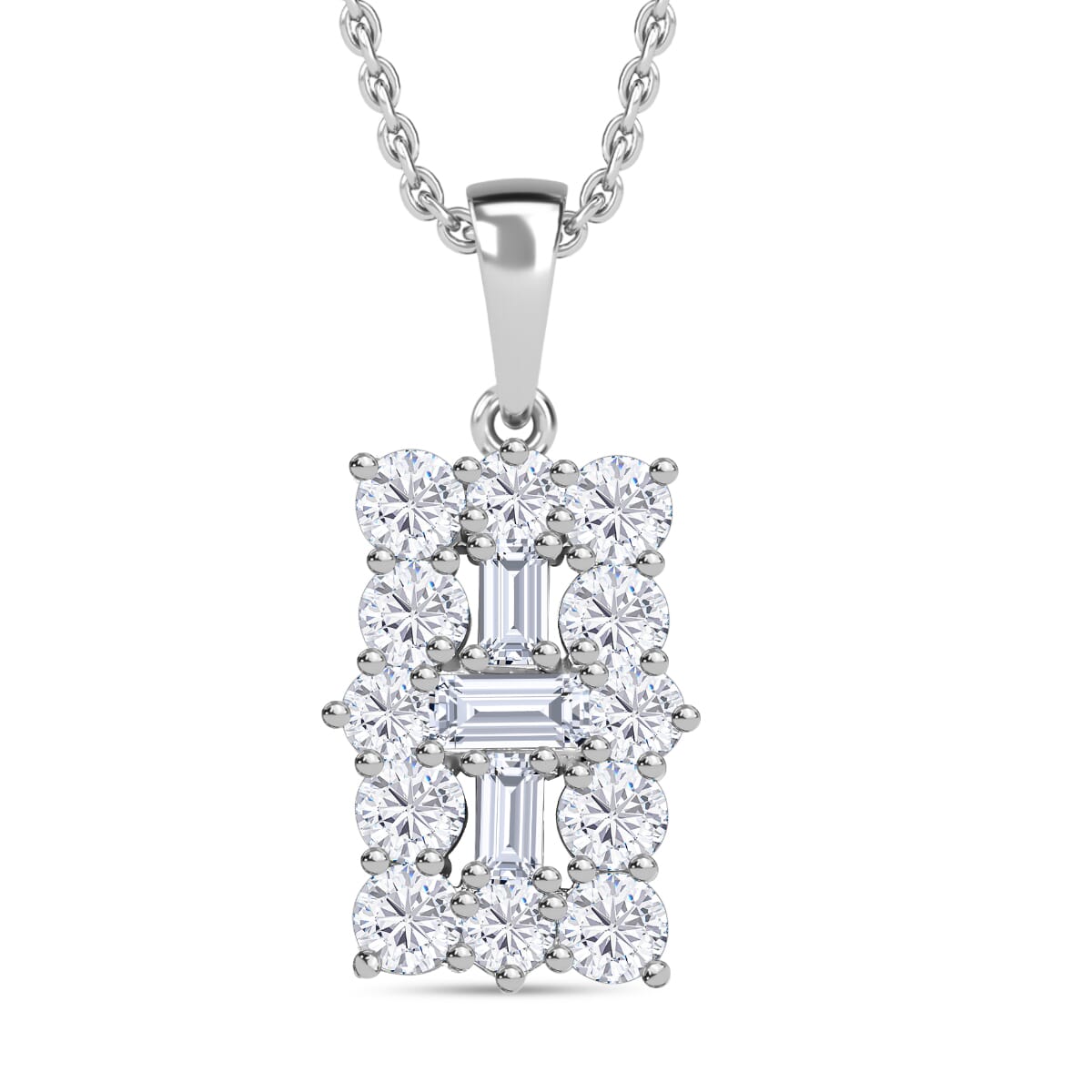 Golconda Topaz 2.65 ctw Pendant Necklace 20 Inches in Platinum Over Sterling Silver  image number 0