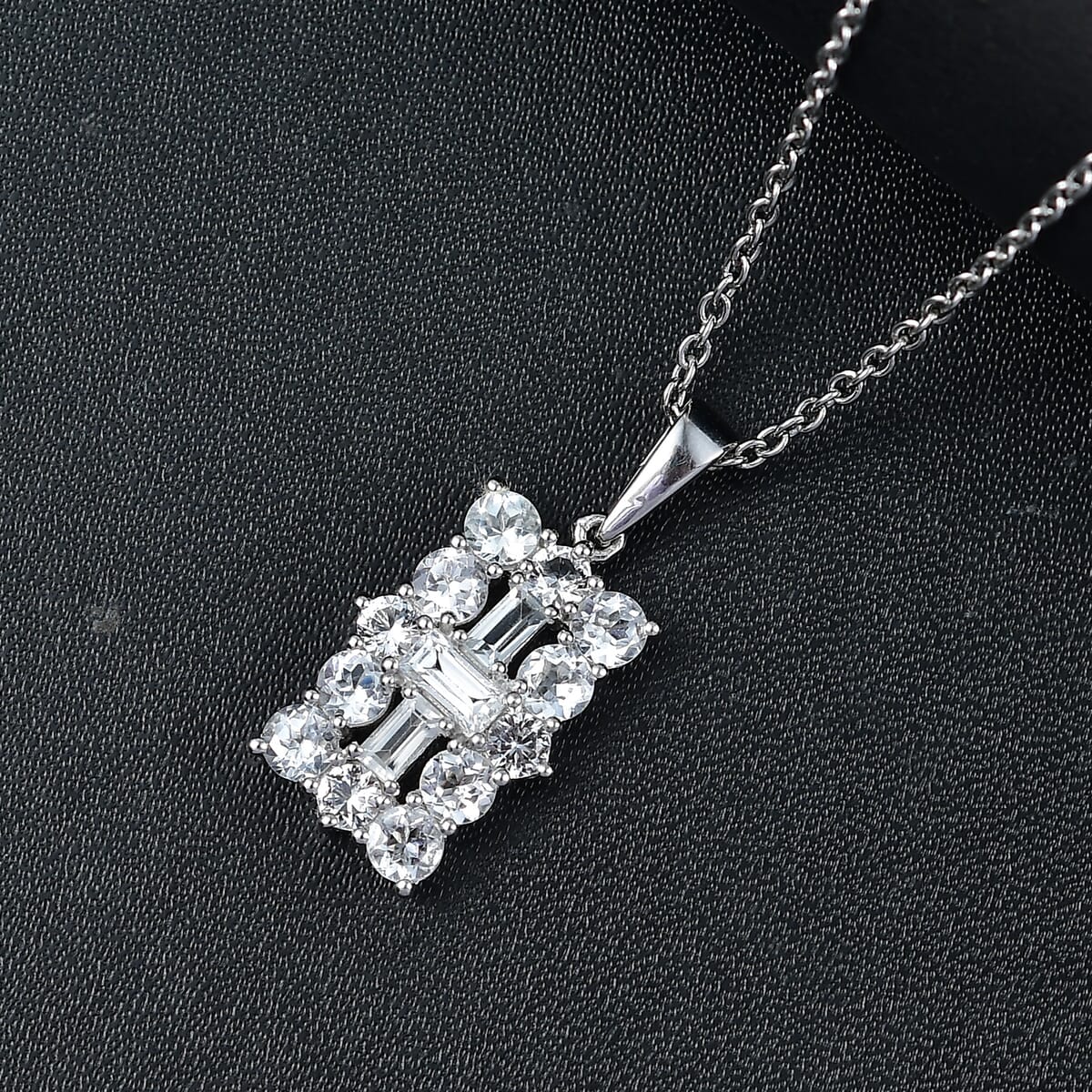 Golconda Topaz 2.65 ctw Pendant Necklace 20 Inches in Platinum Over Sterling Silver  image number 1