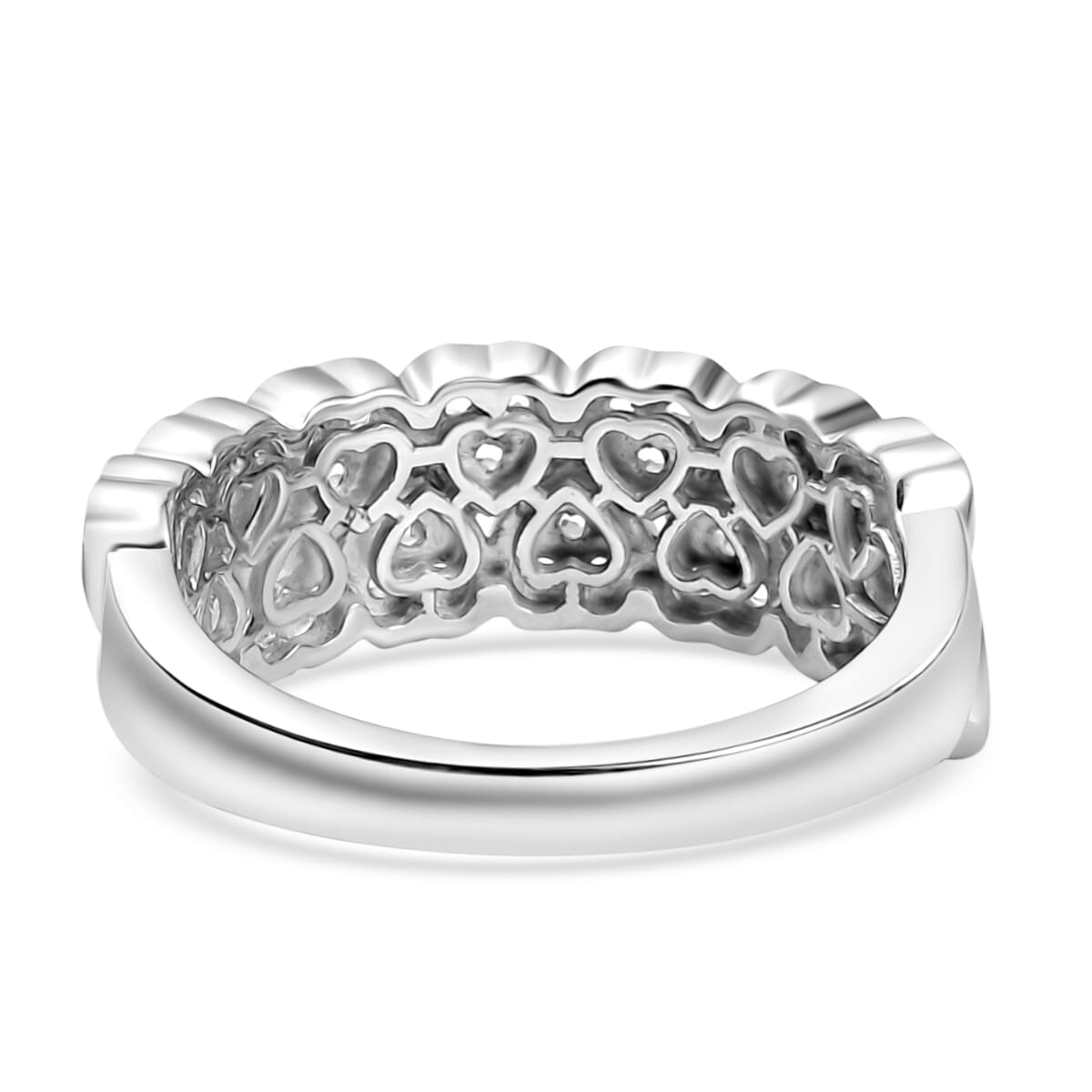 Set of 2 - Karis Golconda Topaz 2.15 ctw Eternal Love Ring (Size 5.0) and Hoop Earrings in Platinum Bond  image number 5