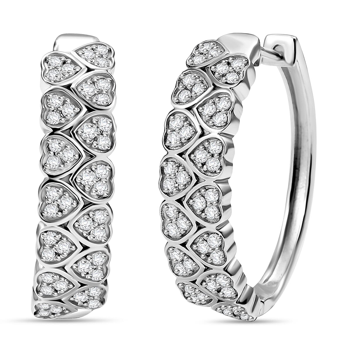 Set of 2 - Karis Golconda Topaz 2.15 ctw Eternal Love Ring (Size 10.0) and Hoop Earrings in Platinum Bond image number 6