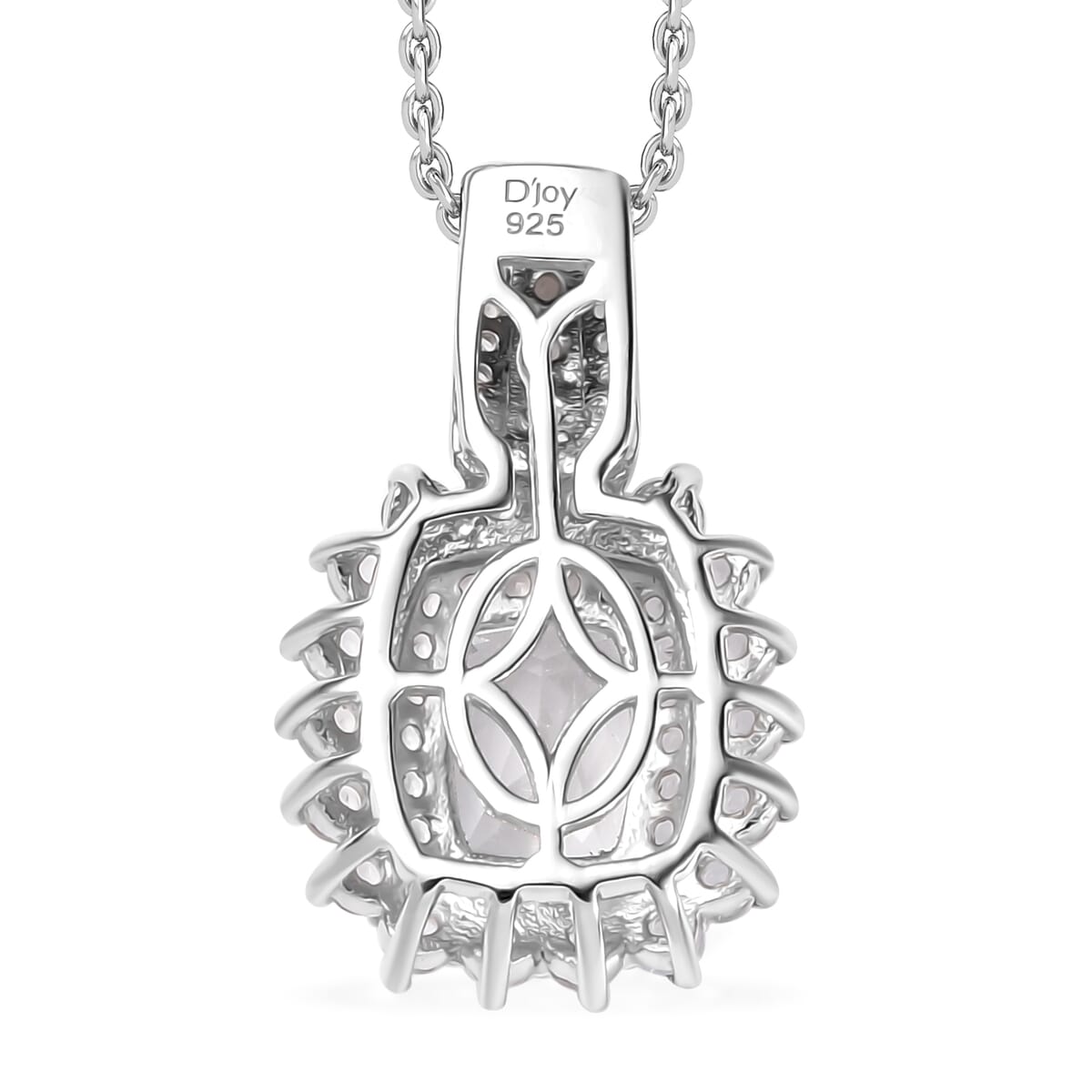 Golconda Topaz 3.10 ctw Royal European Heirlooms Pendant in Platinum Over Sterling Silver with Stainless Steel Necklace 20 Inches image number 4
