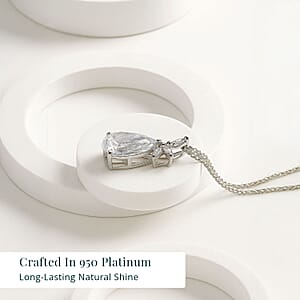 IGI Certified Luxuriant Lab Grown Diamond E-F VS 2.00 ctw Elysian Bloom Pendant Necklace in 950 Platinum 20 Inches