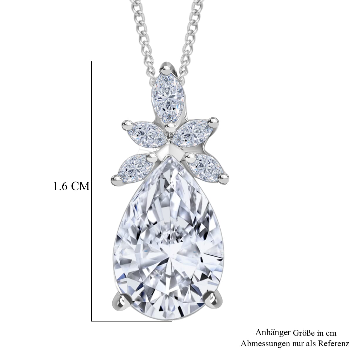 IGI Certified Luxuriant Lab Grown Diamond E-F VS 2.00 ctw Elysian Bloom Pendant Necklace in 950 Platinum 20 Inches image number 5
