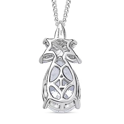 IGI Certified Luxuriant Lab Grown Diamond E-F VS 2.00 ctw Elysian Bloom Pendant Necklace in 950 Platinum 20 Inches