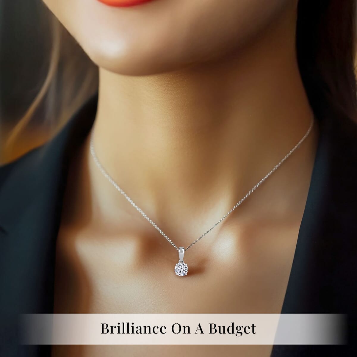 Luxuriant Lab Grown Diamond 0.50 ctw Pendant Necklace in Rhodium Over Sterling Silver 20 Inches image number 1