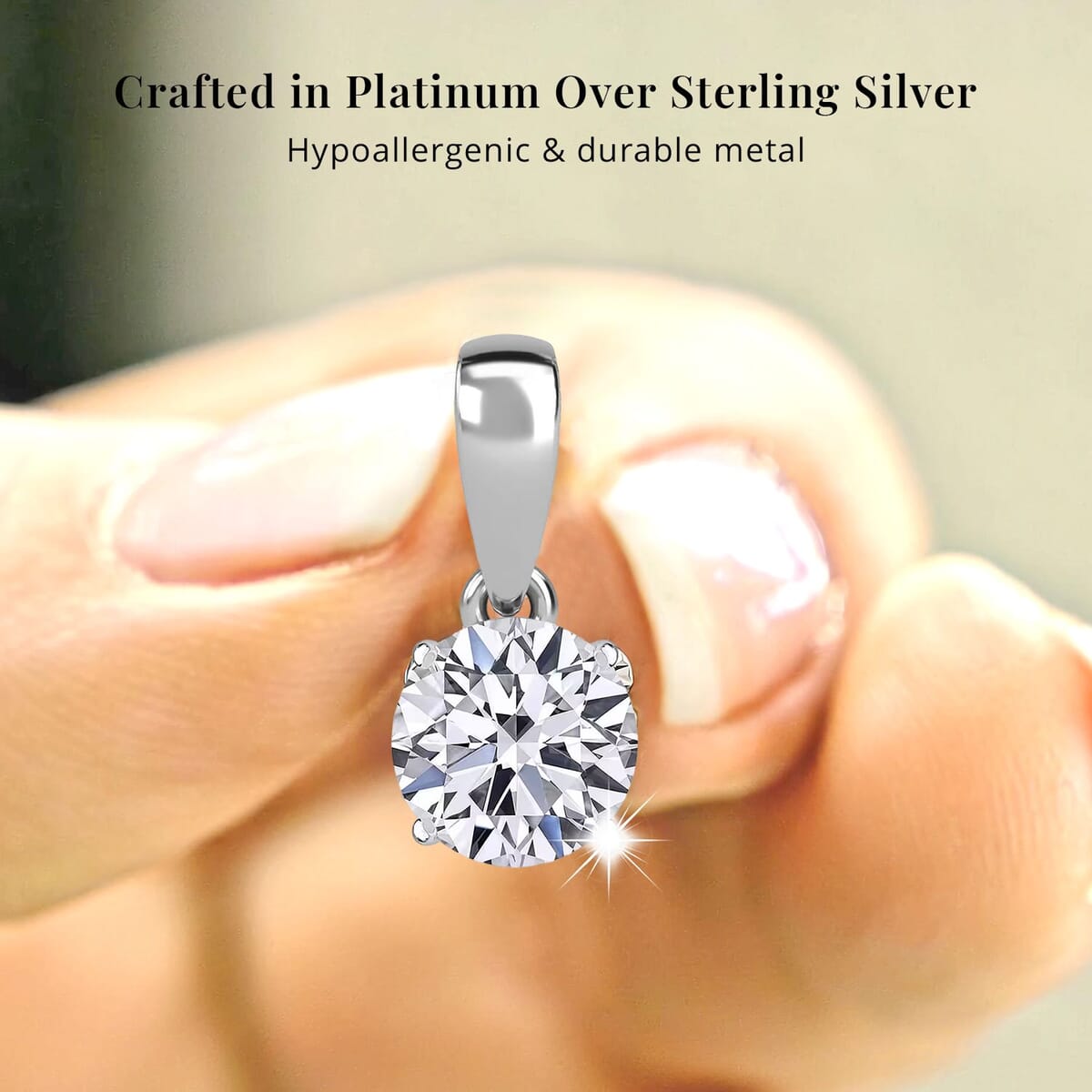 Luxuriant Lab Grown Diamond 0.50 ctw Pendant Necklace in Rhodium Over Sterling Silver 20 Inches image number 4