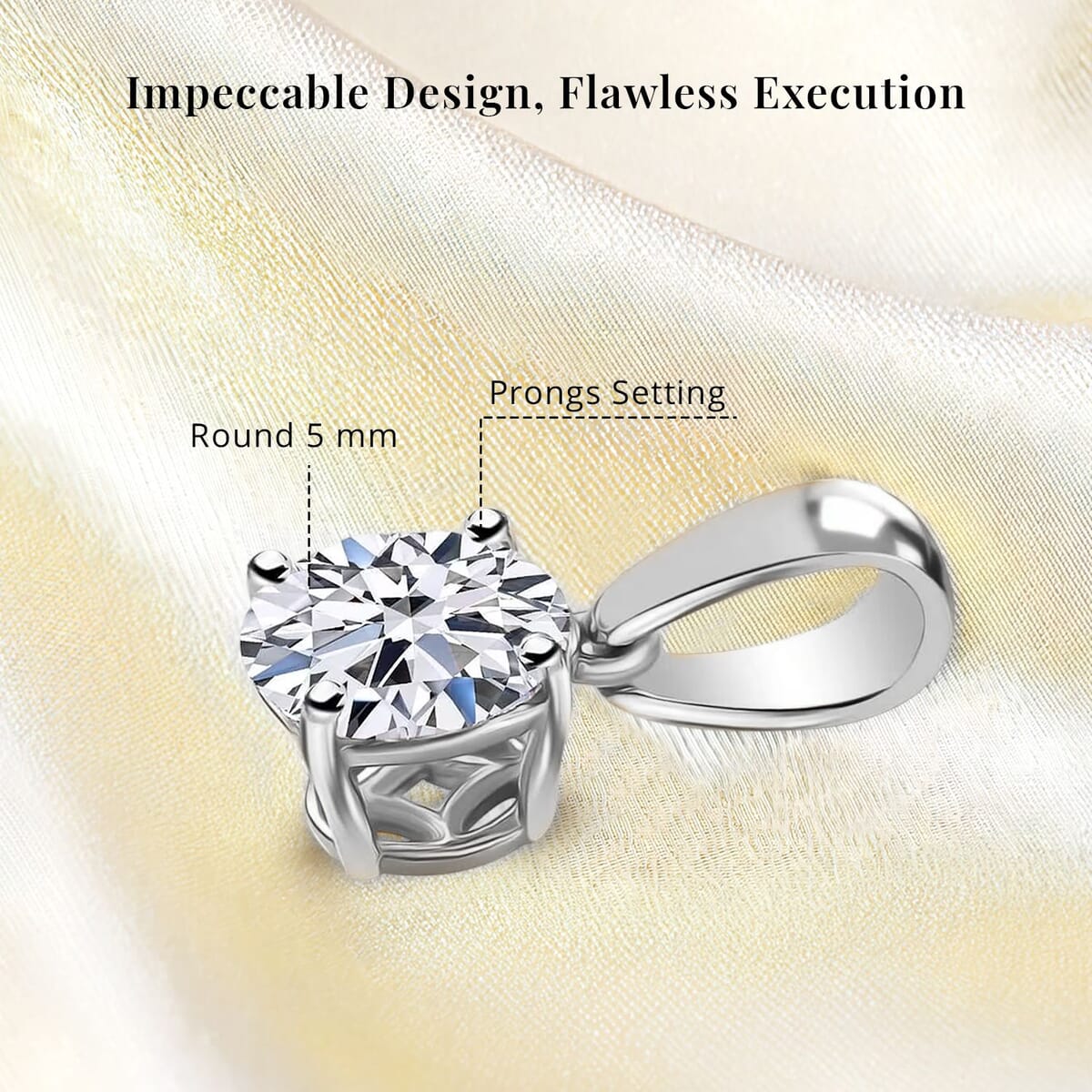 Luxuriant Lab Grown Diamond 0.50 ctw Pendant Necklace in Rhodium Over Sterling Silver 20 Inches image number 5