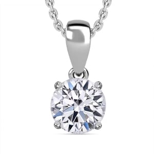 IGI Certified Luxuriant Lab Grown Diamond E-F VS 2.00 ctw Pendant Necklace in 14K White Gold 20 Inches