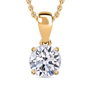 IGI Certified Luxuriant Lab Grown Diamond E-F VS 2.00 ctw Pendant Necklace in 14K Yellow Gold 20 Inches