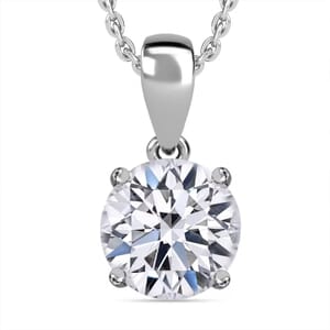 IGI Certified Luxuriant Lab Grown Diamond E-F VS 3.00 ctw Pendant Necklace in 14K White Gold 20 Inches