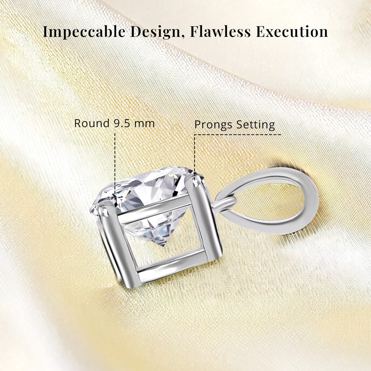 IGI Certified Luxuriant Lab Grown Diamond E-F VS 3.00 ctw Pendant Necklace in 14K White Gold 20 Inches image number 5