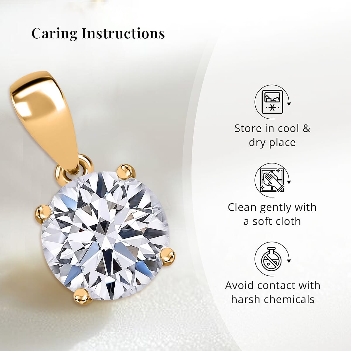 IGI Certified Luxuriant Lab Grown Diamond E-F VS 3.00 ctw Pendant Necklace in 14K Yellow Gold 20 Inches image number 7