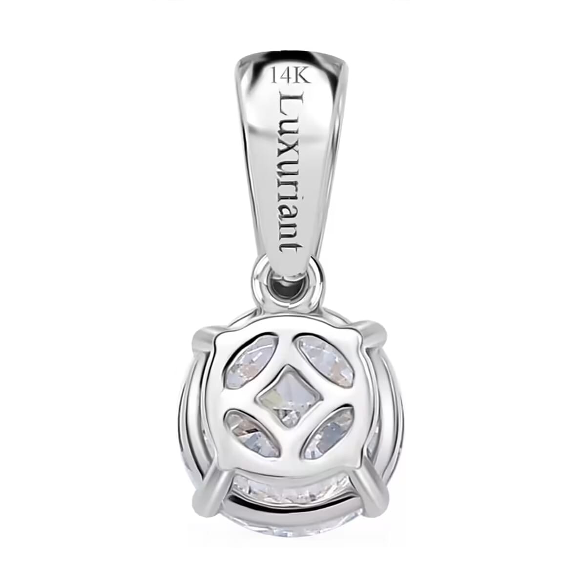 Luxuriant Lab Grown Diamond G-H SI 1.00 ctw Pendant Necklace in 14K White Gold 20 Inches image number 8