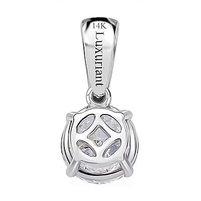 Luxuriant Lab Grown Diamond G-H SI 1.00 ctw Pendant Necklace in 14K White Gold 20 Inches