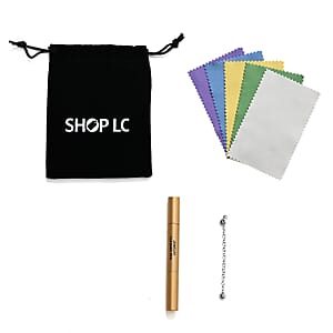 Stainless Steel 7 pcs Jewelry Tool Set - 9mm Magnetic Lock with 9mm Lobster Clasp and 2 inch Extender Chain, 2ml Rotating Jewelry Cleaner Pen and 5 Cleaning Cloth