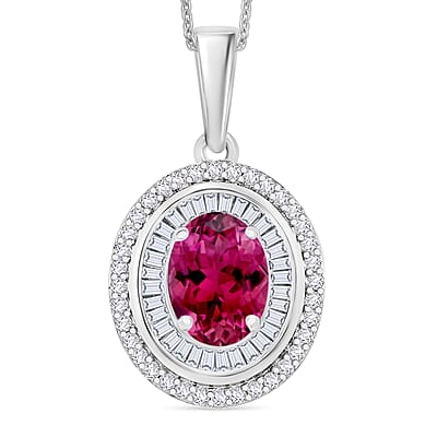 Rubellite / 10K White Gold - Product card gallery slide 1 (10176672661817)