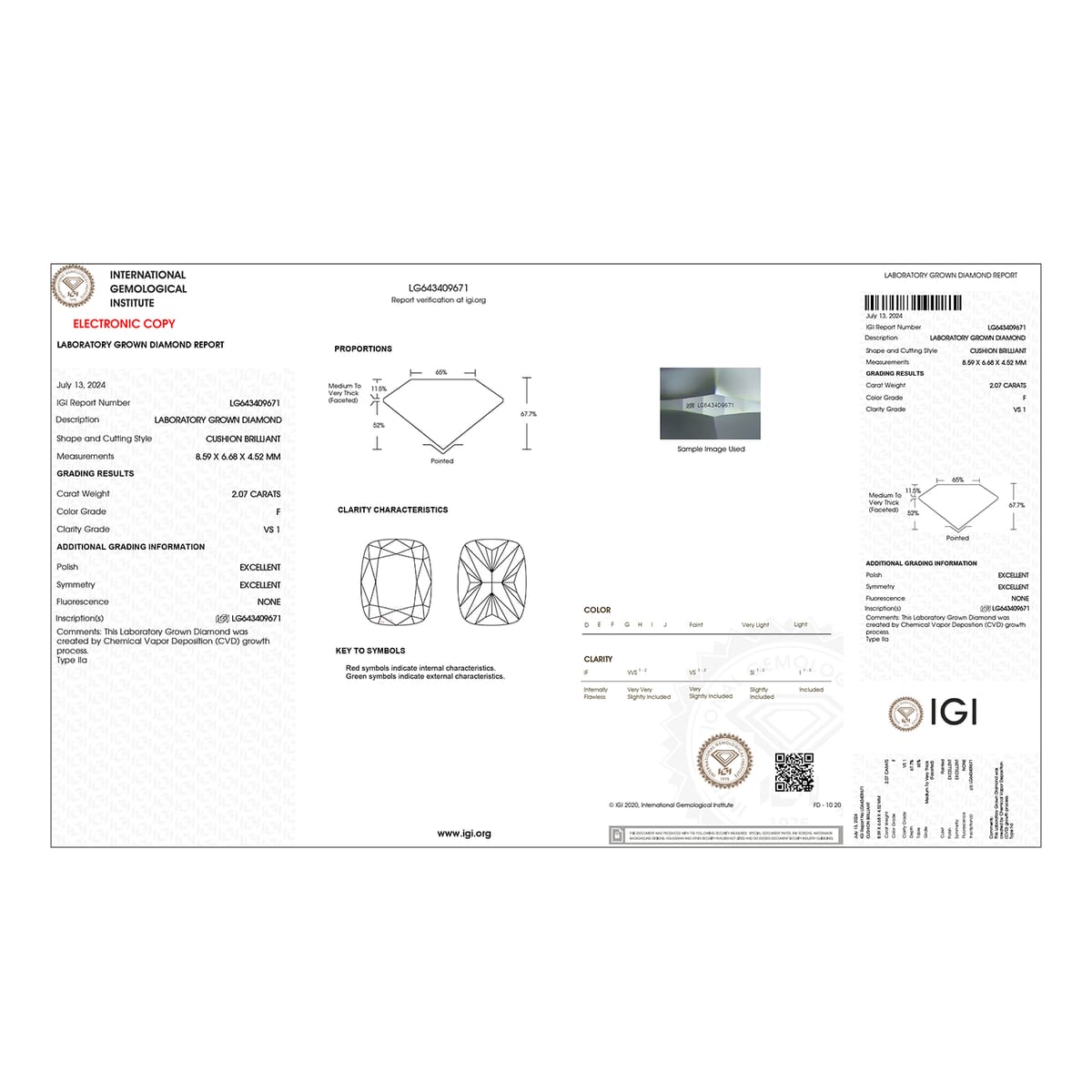 IGI Certified Luxuriant Lab Grown White and Pink Diamond VS 3.00 ctw Double Halo Pendant Necklace in 950 Platinum 20 Inches 6 Grams image number 6