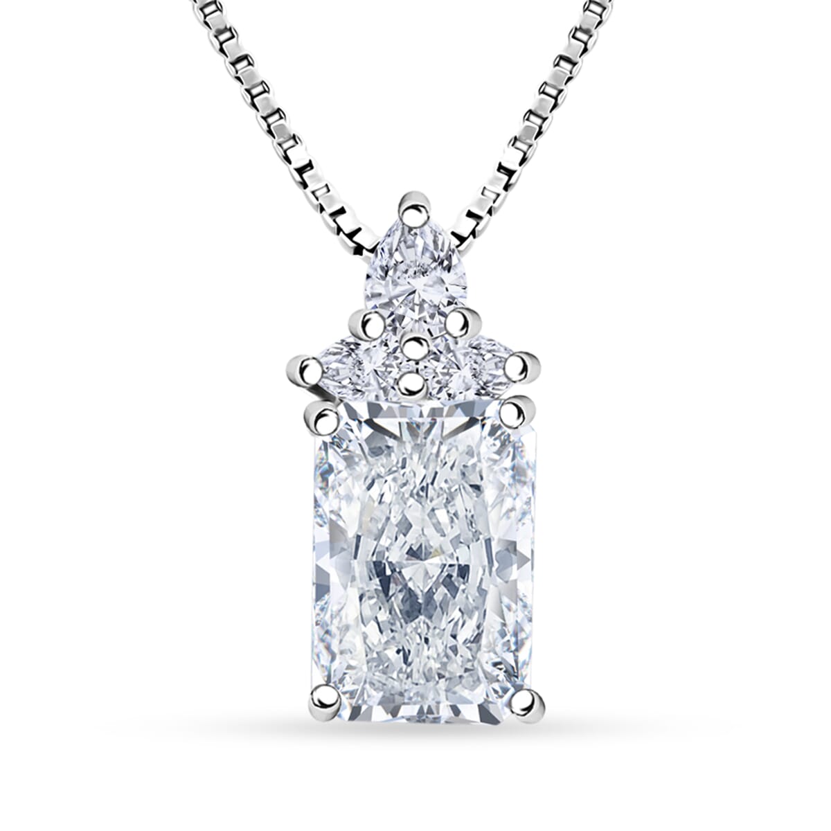 Luxuriant Lab Grown Diamond E-F VS 2.50 ctw Pendant  Necklace 20 Inches in 950 Platinum image number 0