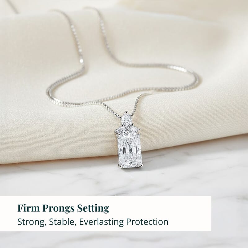 IGI Certified Luxuriant Lab Grown Diamond E-F VS 2.50 ctw Tiara Pendant Necklace in 950 Platinum 6 Grams 20 Inches