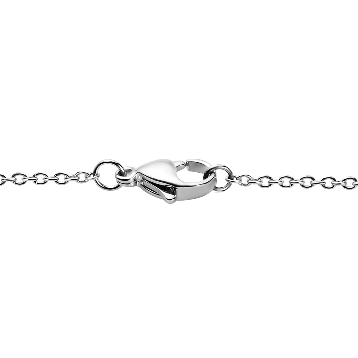 Shungite 1.70 ctw Pendant Necklace in Stainless Steel 20 Inches image number 5