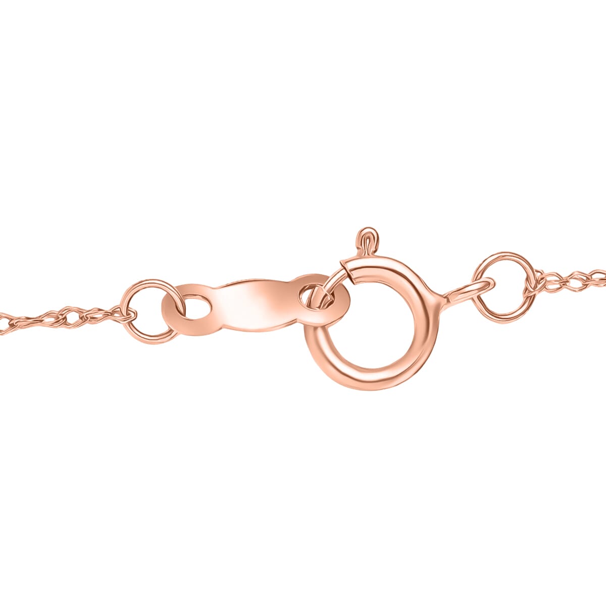 Mirage Collection Cross Pendant Necklace in 10K Rose Gold 1.40 Grams 20 Inches image number 3