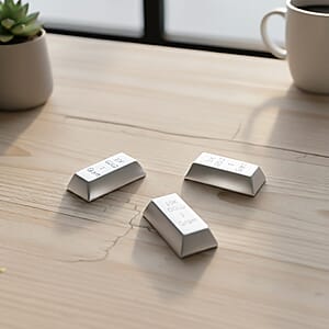 Set of 3 Bar in 10K White Gold 3.0 Grams