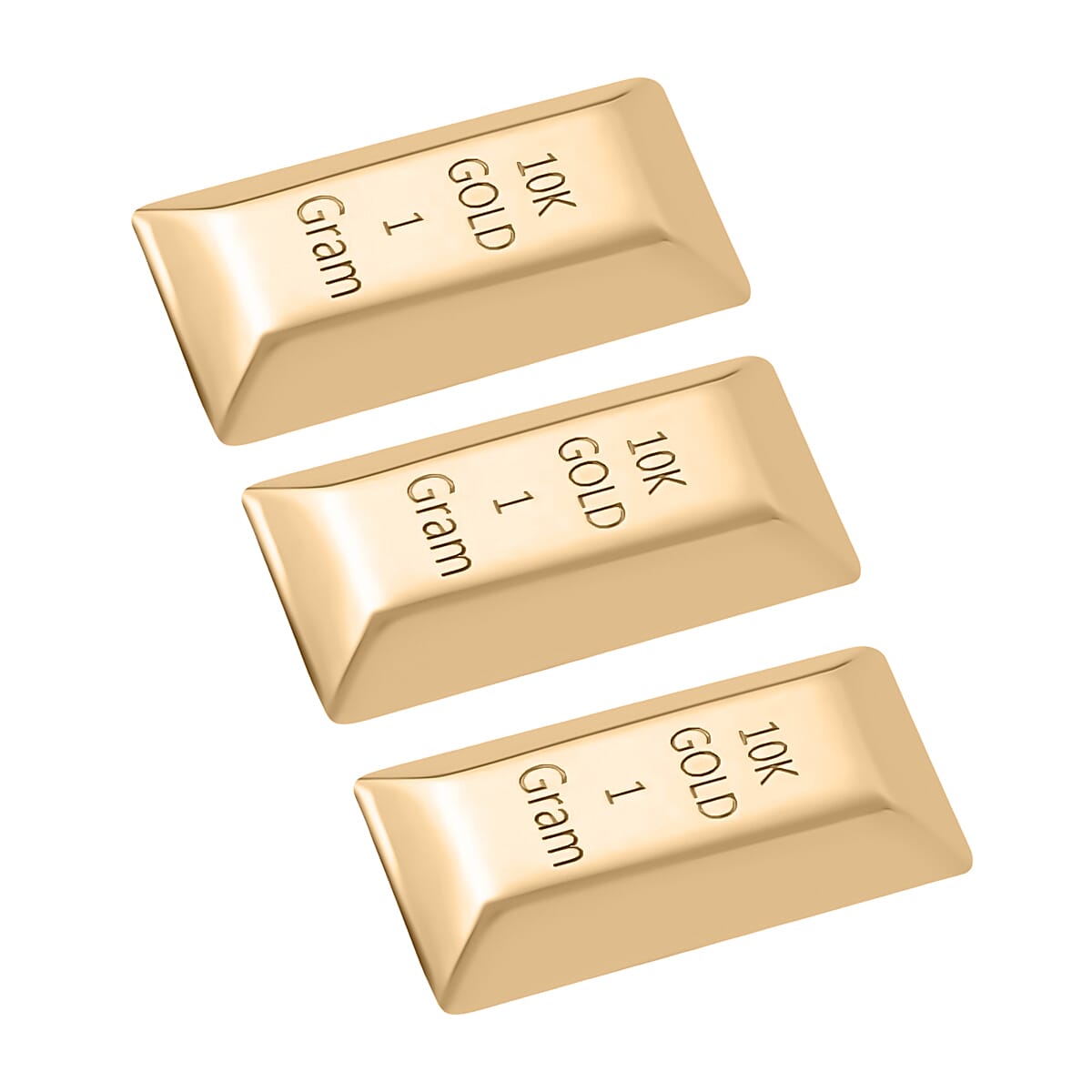 Set of 3 Bar in 10K Yellow Gold 3.0 Grams (Del. In 10-12 Days) image number 2