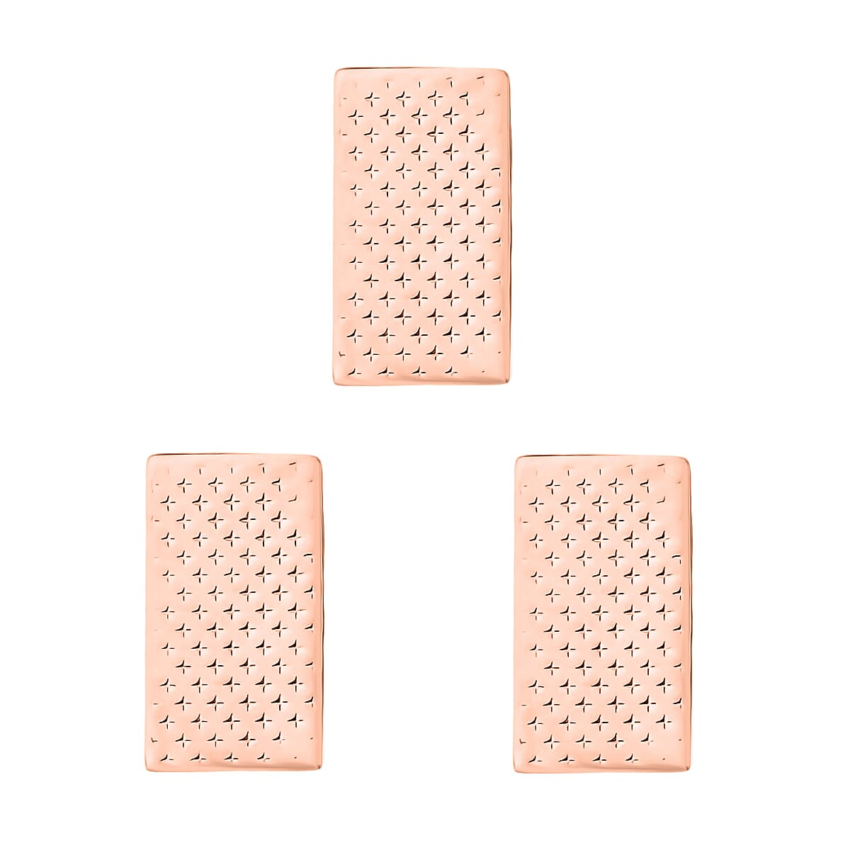 Set of 3 Bar in 10K Rose Gold 3.0 Grams image number 3